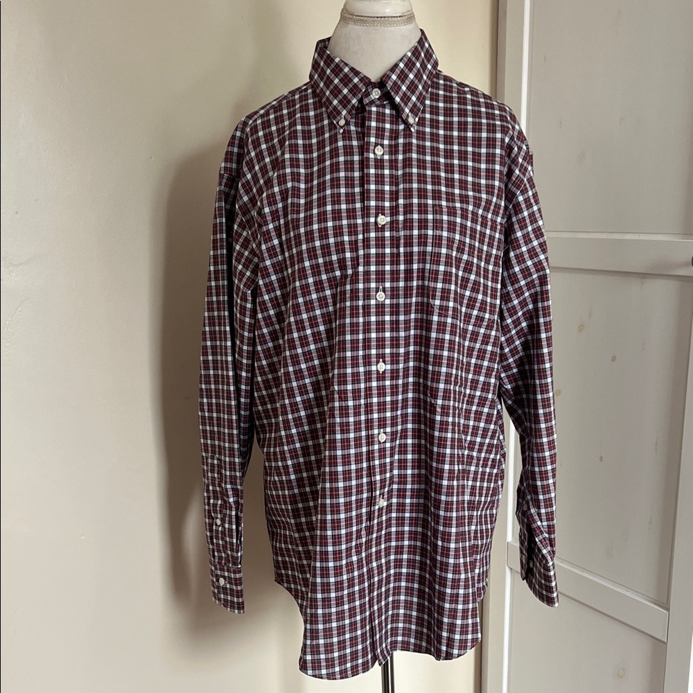 Lauren Ralph Lauren Non-Iron Plaid Button Down Shirt Men’s 16.5 32/33